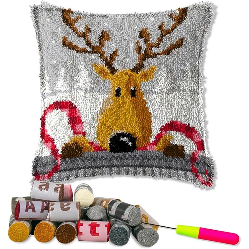 Latch Hook Kits for DIY Throw Pillow Cover